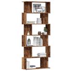 vidaXL Boekenkast 80x24x192 cm bewerkt hout oud houtkleurig, Huis en Inrichting, Kasten | Boekenkasten, Verzenden, Nieuw