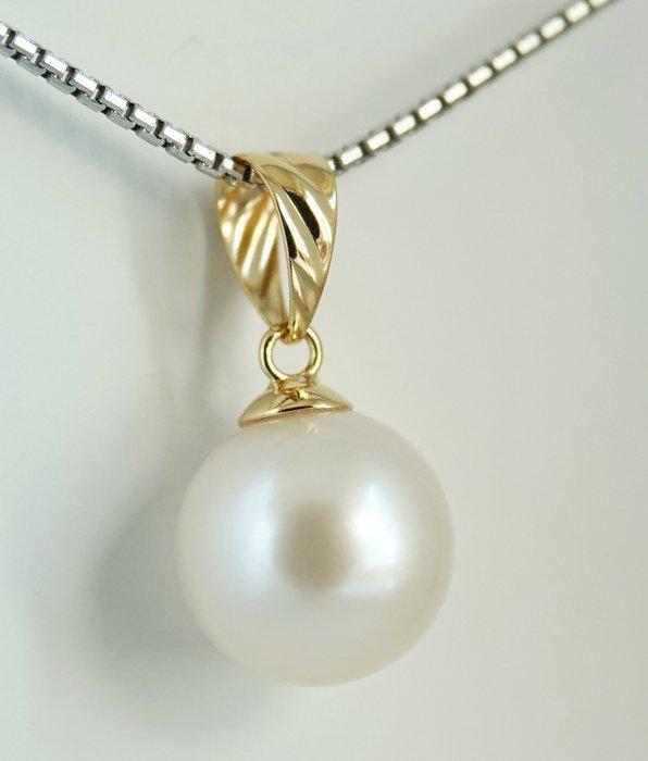 Zonder minimumprijs - Hanger - 18 karaat Geel goud Parel -, Bijoux, Sacs & Beauté, Bijoux anciens