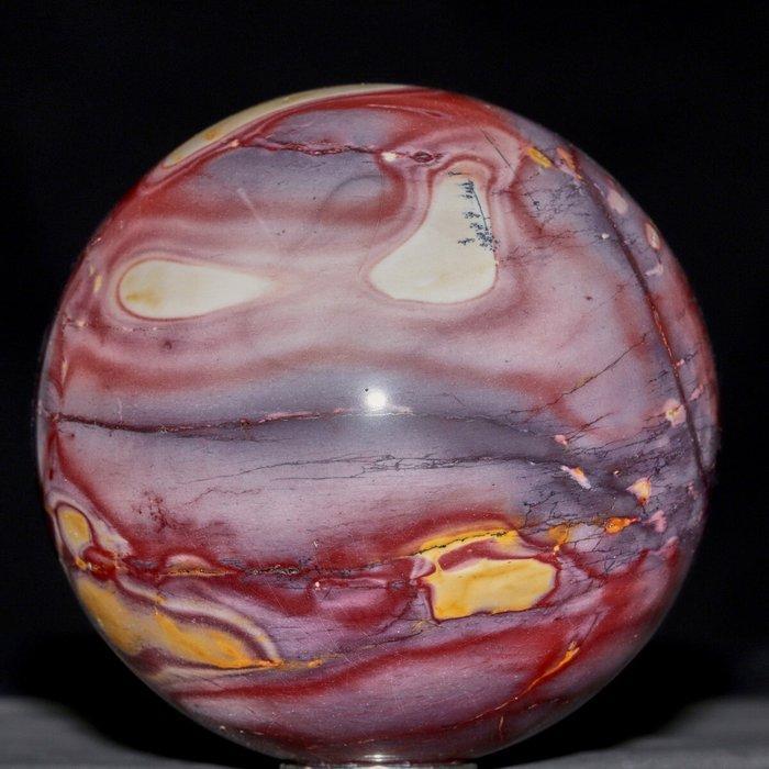 Australische Mookaite-bollen. Rode Mookaite Jasper bol met, Verzamelen, Mineralen en Fossielen
