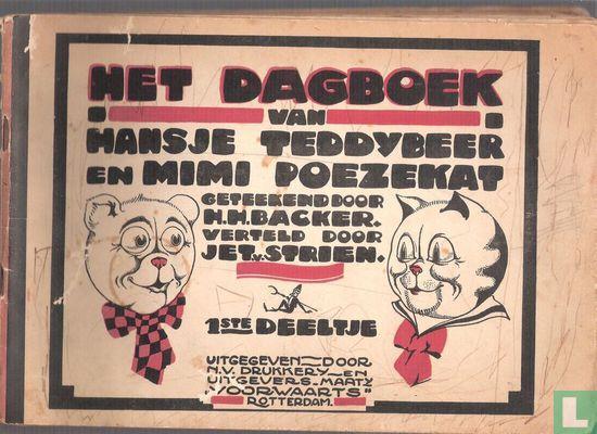 Het dagboek van Hansje Teddybeer en Mimi Poezekat - 1923, Boeken, Stripverhalen, Gelezen, Eén stripboek, Verzenden
