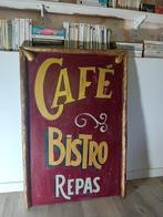Cafe Bistro Repas - Reclamebord - Hout, Antiek en Kunst