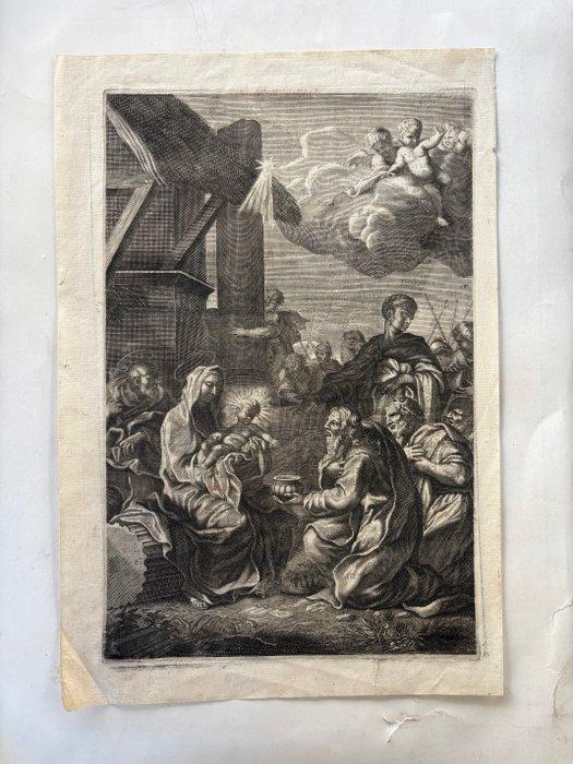 Etienne Picart (1632-1721) - La natività, Antiek en Kunst, Antiek | Overige Antiek