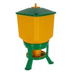 Voederautomaat 50l met standvoetjes geel- groen - kerbl, Dieren en Toebehoren, Nieuw