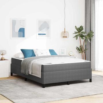 vidaXL Bedframe Lichtgrijs 160 x 200 cm Katoenen stof, Verzenden