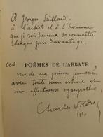 [ENVOI] Charles VILDRAC - Poèmes de labbaye suivis de, Antiquités & Art