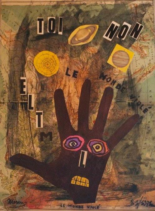 Edouard Mesens (1903-1971) - Le monde violé, Antiek en Kunst, Kunst | Schilderijen | Modern