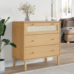 vidaXL Ladekast SENJA rattan-look 80x40x80 cm massief, Verzenden, Nieuw
