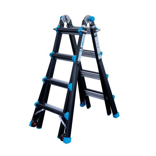 Professionele vouwladder Eurostairs 4x4, Doe-het-zelf en Bouw, Ladders en Trappen, Verzenden