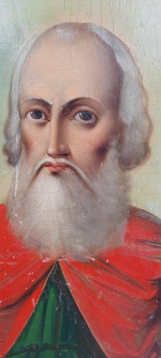 Icoon - Profeet Elia - Hout, Antiquités & Art, Art | Art non-occidental