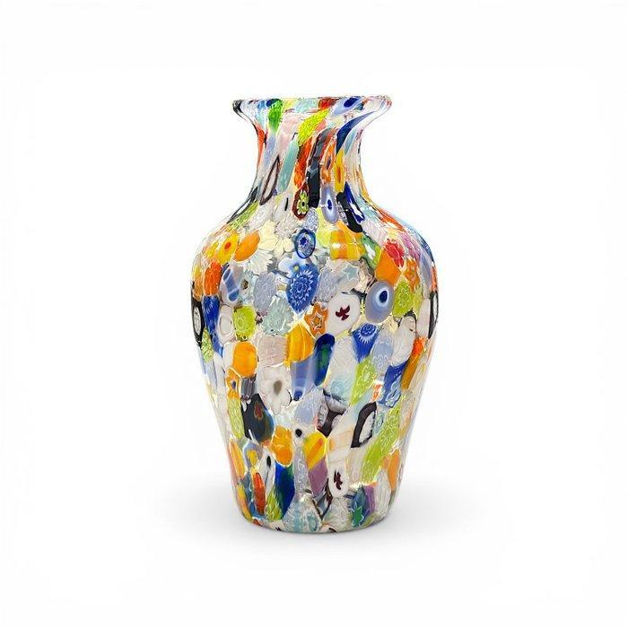 Vaas - Muranoglas - Murrine Millefiori, Antiek en Kunst, Antiek | Glaswerk en Kristal