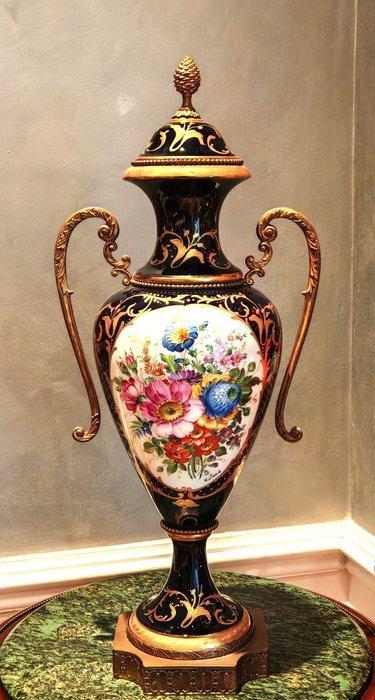 Nello stile di Sèvres XX secolo - Vase - Porcelaine - Bleu, Antiek en Kunst, Antiek | Glaswerk en Kristal