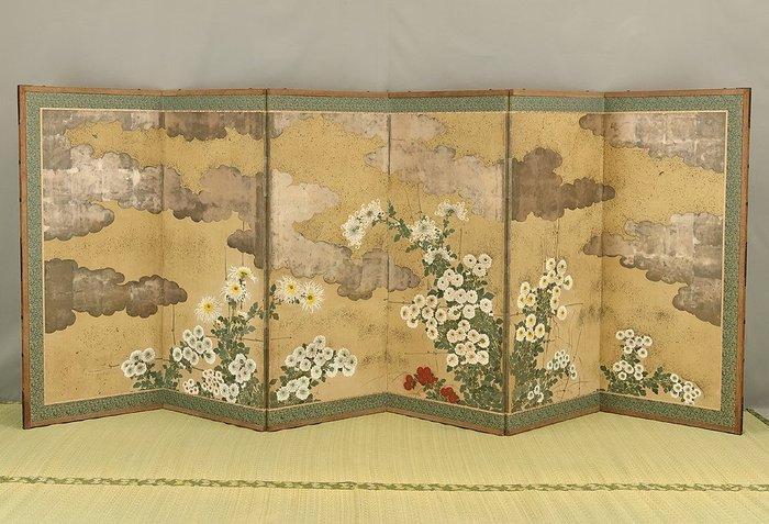 Bybu kamerscherm - Papier - Japan - Late Edo periode -, Antiek en Kunst, Antiek | Overige Antiek