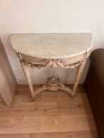 Wandtafel (2) - Hout, Marmer - Console van hout in Louis