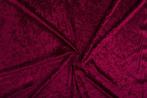 Velvet stof bordeaux rood stof - 10m rol - Polyester stof, Hobby en Vrije tijd, Verzenden, Nieuw