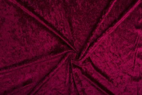 Velvet stof bordeaux rood stof - 10m rol - Polyester stof, Hobby & Loisirs créatifs, Tissus & Chiffons, Envoi