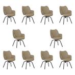 Set van 10 Leren draaibare eetkamerstoelen Magic - Toledo, Ophalen of Verzenden