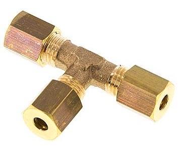 5mm Messing T-stuk Knelfitting 150 Bar DIN EN 1254-2, Doe-het-zelf en Bouw, Overige Doe-Het-Zelf en Bouw, Verzenden