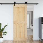 vidaXL Deur NARVIK 85x210 cm massief grenenhout, Doe-het-zelf en Bouw, Deuren en Vliegenramen, Verzenden, Nieuw