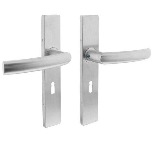 Intersteel deurkruk Blok op verdekt schild recht SL56 RVS, Doe-het-zelf en Bouw, Hang- en Sluitwerk, Ophalen of Verzenden