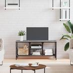 vidaXL Tv-meubel 100x35x45 cm bewerkt hout en ijzer grijs, Huis en Inrichting, Kasten |Televisiemeubels, Verzenden, Nieuw