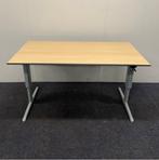 Tweedehands lensvelt slinger bureau 160x80 cm, Trespa licht, In hoogte verstelbaar, Gebruikt, Bureau