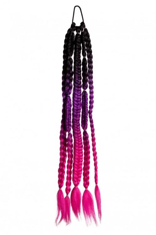 Hair Extension Festival Black/Purple/Pink, Hobby & Loisirs créatifs, Articles de fête, Envoi