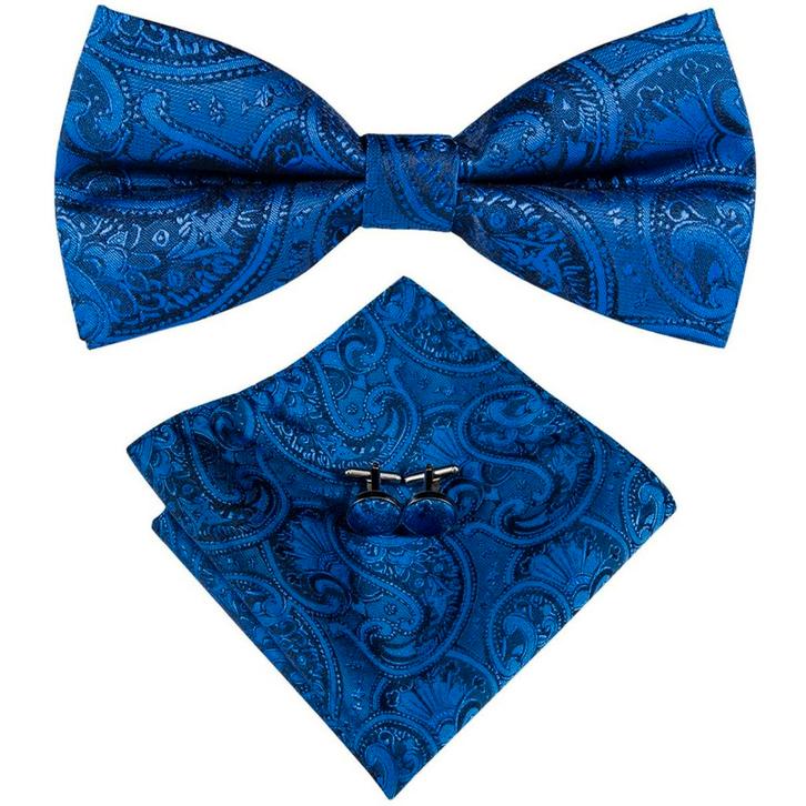 Fako Fashion - Vlinderstrik, Pochette & Manchetknopen -, Kleding | Heren, Stropdassen, Verzenden