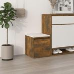 vidaXL Opbergbox met lade 40,5x40x40 cm bewerkt hout gerookt, Verzenden, Nieuw