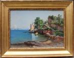 German or Austrian Romanticist (XIX) - Coastal view in