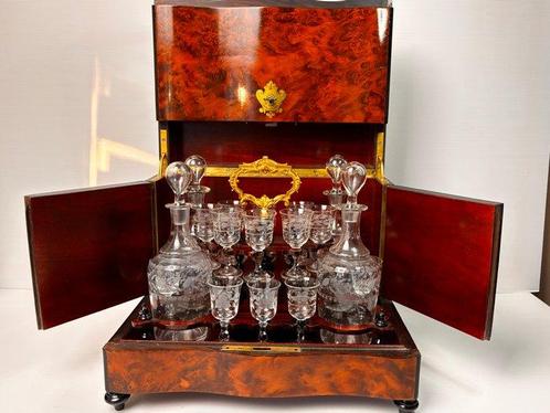 Cave à Liqueur Napoleon III - Drankkast - Burl, Antiek en Kunst, Antiek | Meubels | Stoelen en Sofa's