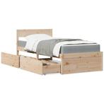 vidaXL Bed met lades en matras massief grenenhout 90x190 cm, Huis en Inrichting, Slaapkamer | Bedden, Verzenden, Nieuw
