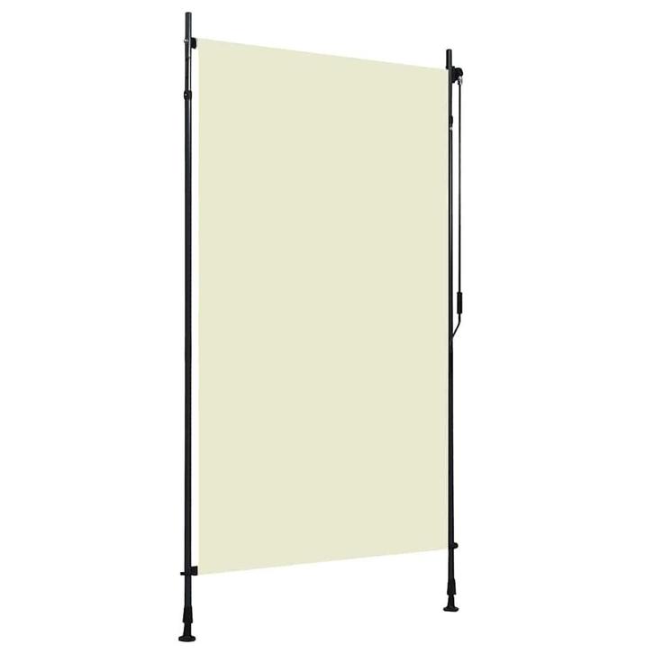 vidaXL Rolgordijn voor buiten 120x270 cm crème, Tuin en Terras, Zonneschermen, Nieuw, Verzenden