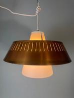 Plafondlamp - Metaal, Glas - Hanglamp van Melkglas en Metaal