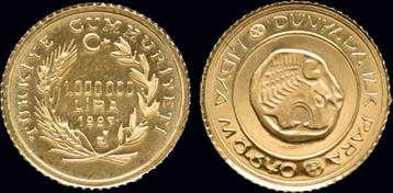 Turkey 1 miljoen lira 1997- Lidya Kralligi- Proof in orig... beschikbaar voor biedingen