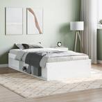 vidaXL Bedframe wit 90x190 cm, Huis en Inrichting, Slaapkamer | Bedden, Verzenden, Nieuw