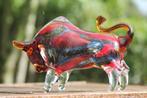 naar murano - Sculpture, groot formaat bull in massief glas, Antiek en Kunst