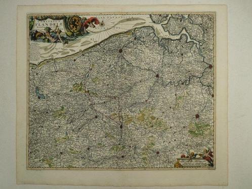 België - Vlaanderen; Carolus Allard - Comitatus Flandriae, Boeken, Atlassen en Landkaarten
