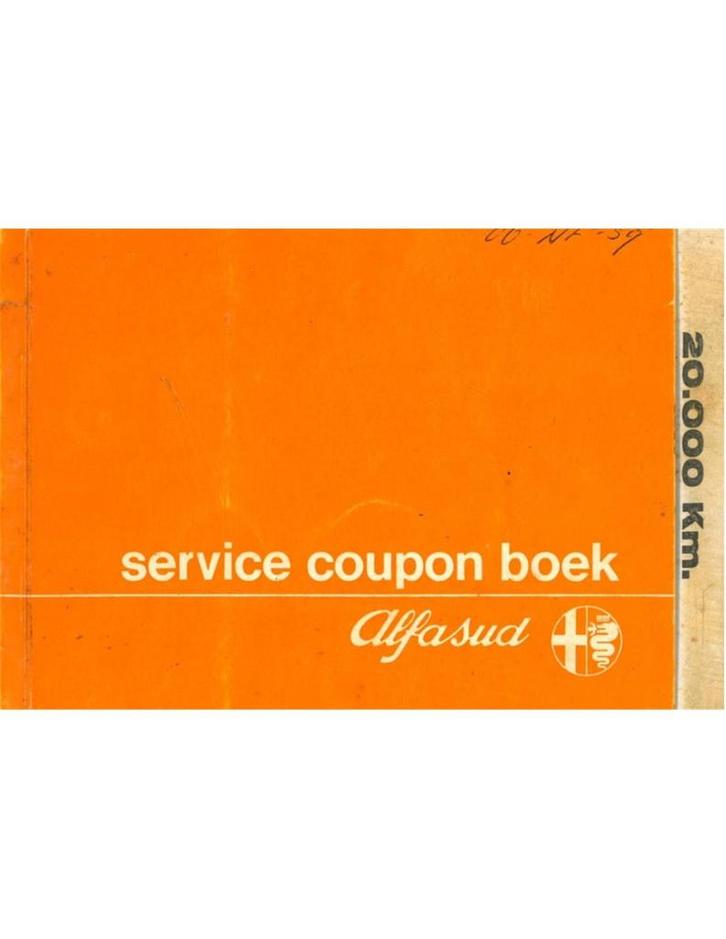 1976 ALFA ROMEO ALFASUD L ONDERHOUDSBOEKJE NEDERLANDS, Auto diversen, Handleidingen en Instructieboekjes, Ophalen of Verzenden