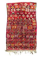 Zeldzaam antiek Marokkaans Boujad tapijt – met de hand