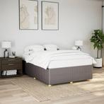 vidaXL Bedframe zonder matras stof taupe 160x200 cm, Verzenden, Nieuw