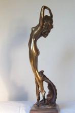 sculptuur, bronzen Venus in branding - 3,2 kg - 45 cm -, Antiek en Kunst
