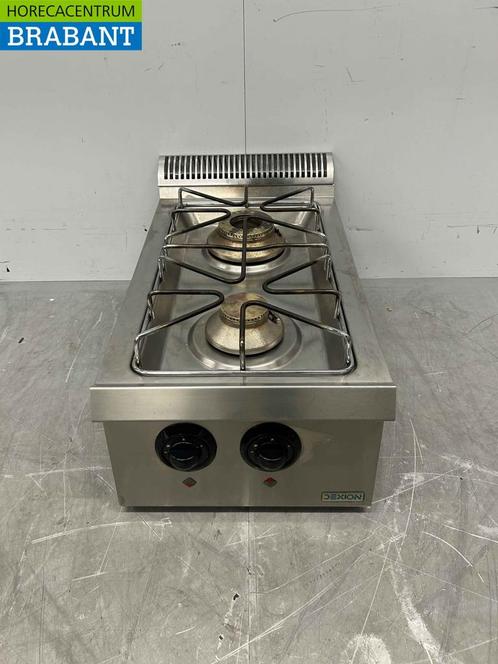 RVS Dexion 2 pits Opzet fornuis gasfornuis 40 cm Horeca, Zakelijke goederen, Horeca | Keukenapparatuur, Ophalen of Verzenden