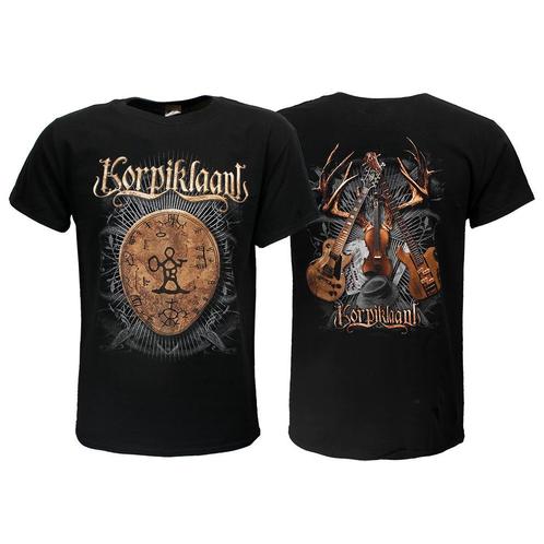 Korpiklaani Shaman Drum T-Shirt - Officiële Merchandise, Kleding | Heren, T-shirts