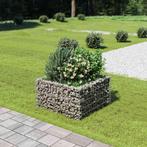 vidaXL Gabion plantenbak verhoogd 90x90x50 cm gegalvaniseerd, Tuin en Terras, Bloempotten, Verzenden, Nieuw