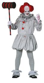 Killer clown Halloween Kostuum Heren Grijs, Nieuw, Verzenden