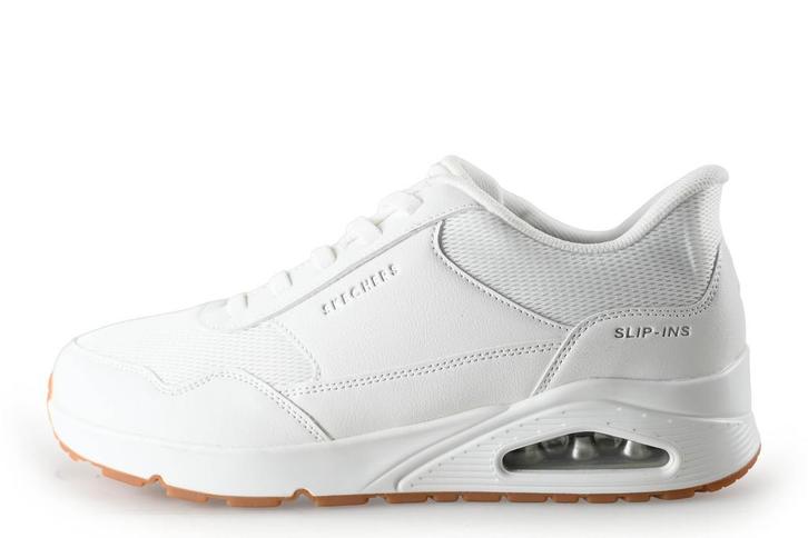 Skechers Instappers in maat 45 Wit | 5% extra korting, Kleding | Heren, Schoenen, Wit, Zo goed als nieuw, Overige typen, Verzenden
