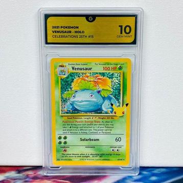 Pokémon Graded card - Venusaur Holo #15 Celebrations 25th -, Nieuw