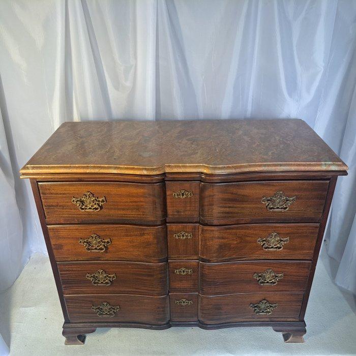 Ladekast - Hout, Marmer - Hoogte: 86 cm, Antiquités & Art, Antiquités | Autres Antiquités