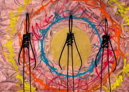 RAM - Time Warp - XXL size, Antiek en Kunst, Kunst | Schilderijen | Modern