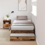 vidaXL Opbergbedframe in Oud Hout 90x190 cm, Huis en Inrichting, Verzenden, Nieuw